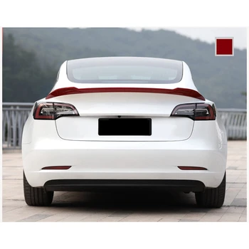 Для Tesla Model 3 Высококачественный Материал ABS Из Углеродного Волокна, Черный Задний Спойлер, Крыло Багажника 2017 2018 2019 2022 2