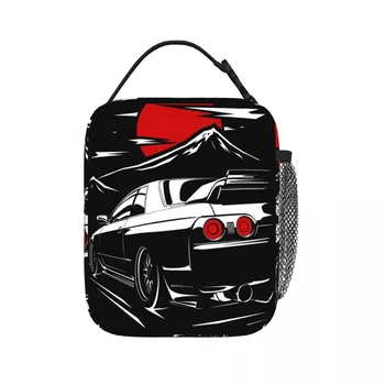 Nissan Skyline GTR 32 Haruna, изолированные сумки для ланча, Портативные сумки для пикника, термоохладитель, Ланч-бокс, Сумка для ланча для женщин, детей, школы 1