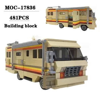 Строительный блок MOC-17836 Игрушечная модель для сборки шин 481 шт., игрушечные украшения для подарков взрослым и детям на День рождения и Рождество 1
