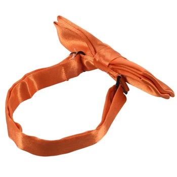 3X Детские Подтяжки-клипсы для мальчиков и девочек, эластичные Регулируемые подтяжки с милым галстуком-бабочкой Оранжевого цвета 2