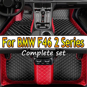 Автомобильные коврики из искусственной кожи на заказ для BMW F46 2 серии Gran Tourer 2014-2019 годов выпуска Детали интерьера Автомобильные аксессуары Ковер 1