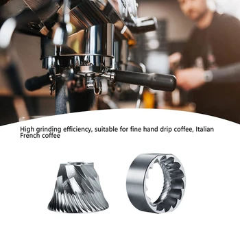 Диск для кофемолки, набор стержней для диска для измельчения кофе Улучшенная режущая способность Высокая эффективность для магазина чая с молоком Простота в использовании 1