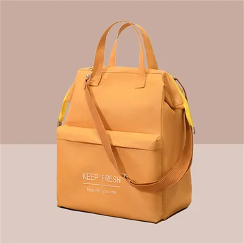 Сумка для ланча большой емкости, водонепроницаемая изолированная сумка, сумки через плечо для Bento Pouch, фирменный ланч-бокс, сумки для пикника 1