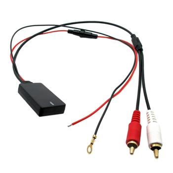 Универсальный модуль приемника Bluetooth AUX, 2 адаптера кабеля RCA, автомобильное радио, стерео, Беспроводной аудиовход, воспроизведение музыки для грузовиков Auto 1