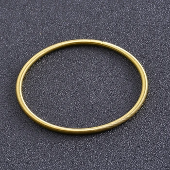 Выдвижной браслет пружинный браслет из нержавеющей стали металлического цвета пружинный браслет K3ND 1