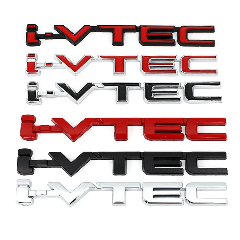 3D Логотип VTEC Металлическая Эмблема Значок Наклейки Автомобильная Наклейка для Honda City cb400 i-VTEC vfr800 cb750 Civic Accord Odyssey Spirior CRV Внедорожник Изображение 1