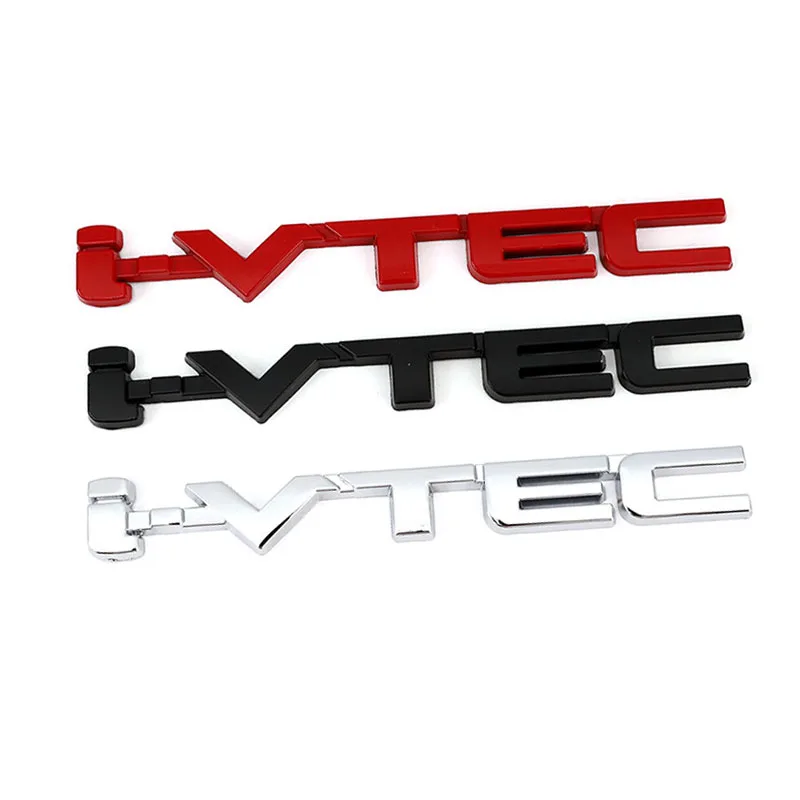 3D Логотип VTEC Металлическая Эмблема Значок Наклейки Автомобильная Наклейка для Honda City cb400 i-VTEC vfr800 cb750 Civic Accord Odyssey Spirior CRV Внедорожник Изображение 3