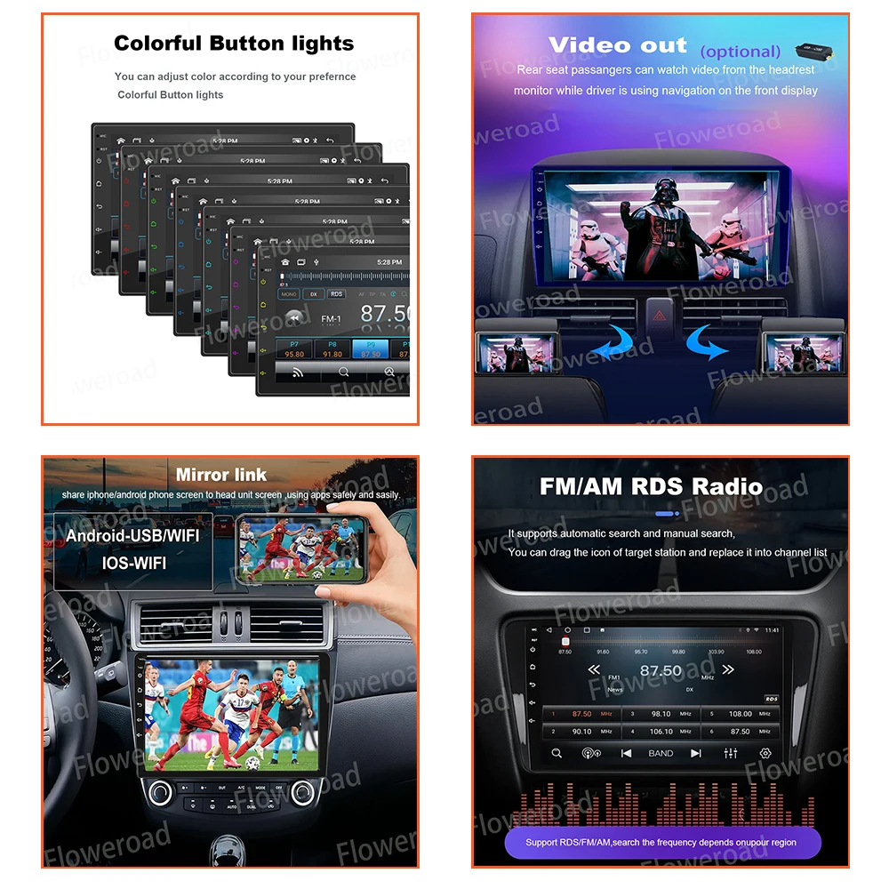 9 Дюймов Android 13 Для Volkswagen VW Sagitar Jetta 2011-2018 Автомобильное Радио Мультимедиа Видео Навигация стерео GPS Carplay Auto BT5.0 Изображение 5