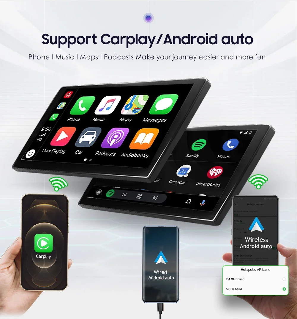 Hizpo 9 Дюймов 2 Din Android Auto Автомагнитола для Chevrolet Onix 2012-2019 WIFI Navi GPS CarPlay 2din Мультимедийный плеер Стерео DSP Изображение 2