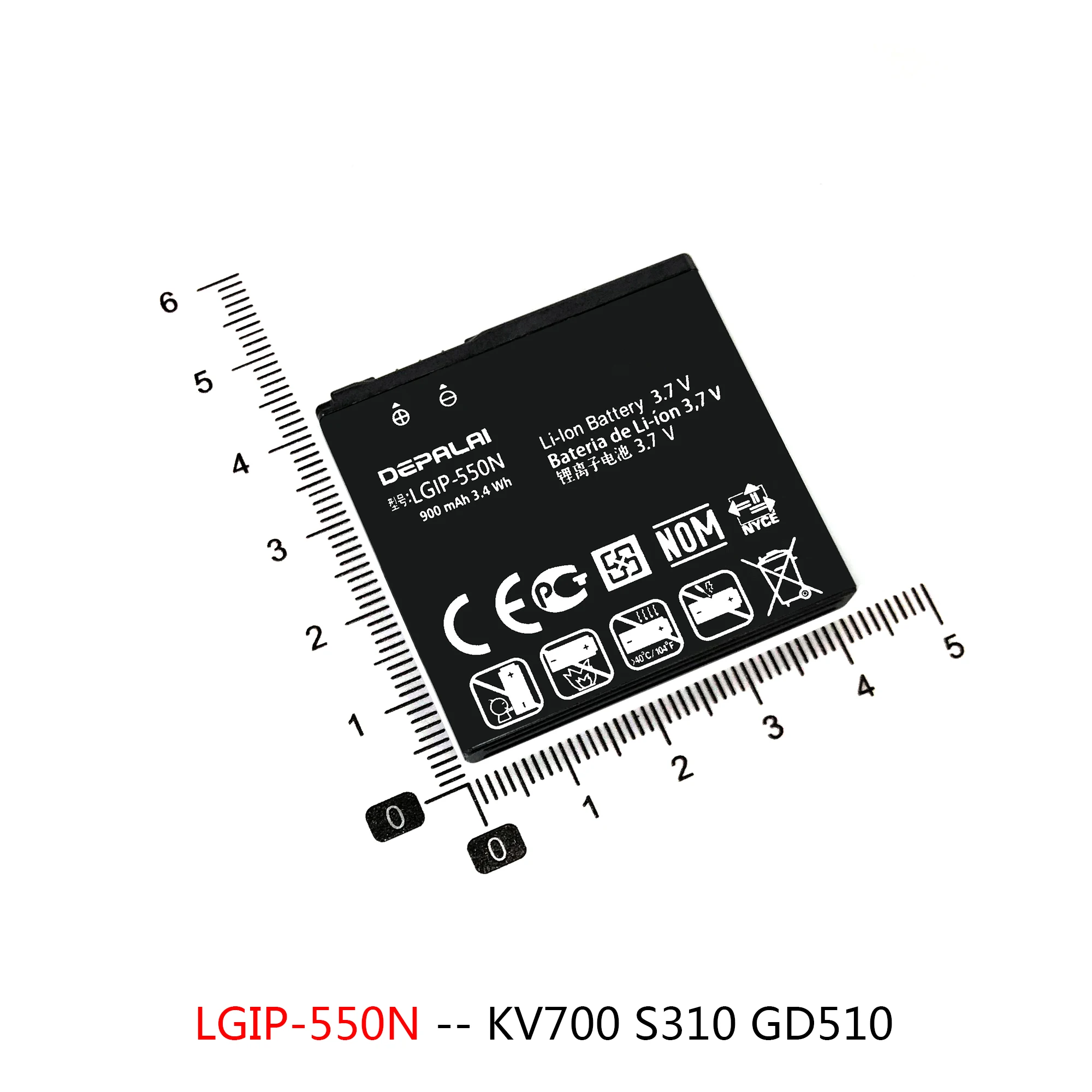 LGIP-550N LGIP-400N LGIP-531A Аккумулятор Для LG Optimus VM670 690 P500 320G VN170 GB100 Аккумуляторы для телефонов 101 KV700 S310 GD510 Изображение 2