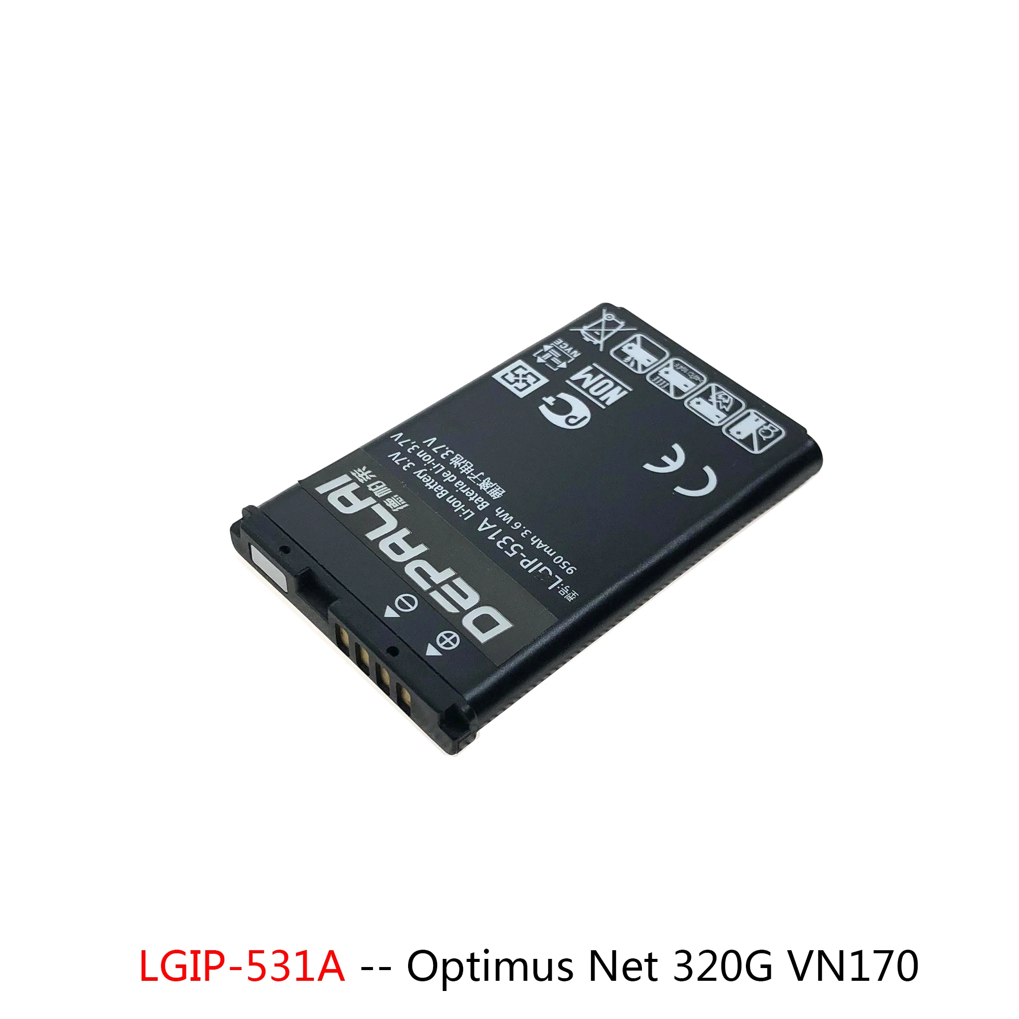 LGIP-550N LGIP-400N LGIP-531A Аккумулятор Для LG Optimus VM670 690 P500 320G VN170 GB100 Аккумуляторы для телефонов 101 KV700 S310 GD510 Изображение 3