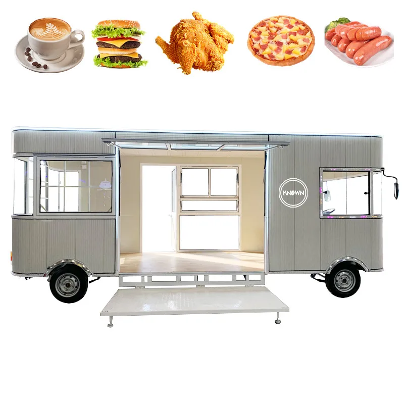 OEM Новый Уличный Продовольственный грузовик Мобильный автомобиль для быстрого приготовления хот-догов Индивидуальные киоски для мороженого и гамбургеров Изображение 1