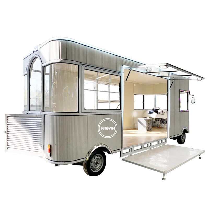 OEM Новый Уличный Продовольственный грузовик Мобильный автомобиль для быстрого приготовления хот-догов Индивидуальные киоски для мороженого и гамбургеров Изображение 3