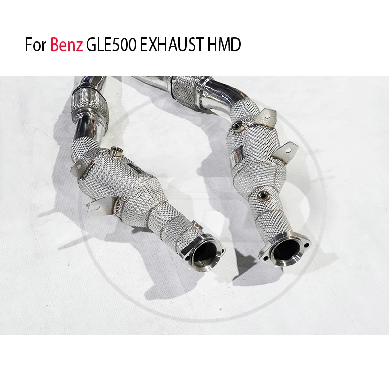 Выхлопная система HMD, высокопроизводительная водосточная труба для коллектора каталитического нейтрализатора Benz GLE500 Изображение 1
