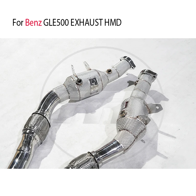 Выхлопная система HMD, высокопроизводительная водосточная труба для коллектора каталитического нейтрализатора Benz GLE500 Изображение 3