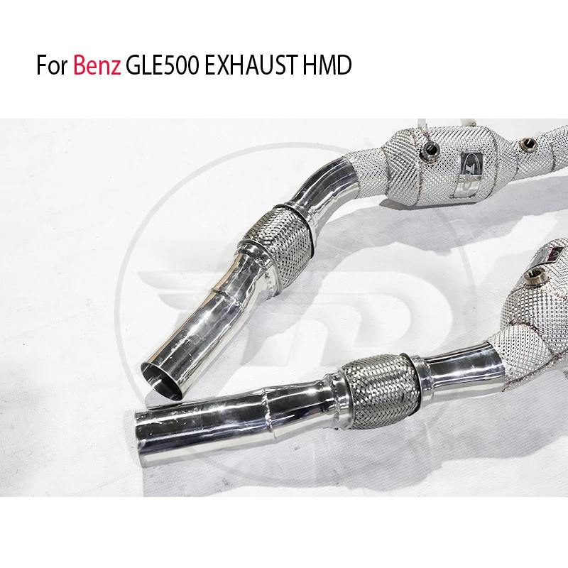 Выхлопная система HMD, высокопроизводительная водосточная труба для коллектора каталитического нейтрализатора Benz GLE500 Изображение 4