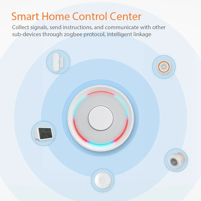 Для Homekit Tuya Zigbee Gateway Hub Smart Life APP Kit Для Apple Siri Alexa Google Home Голосовое Управление Wifi Беспроводной Мост Изображение 5