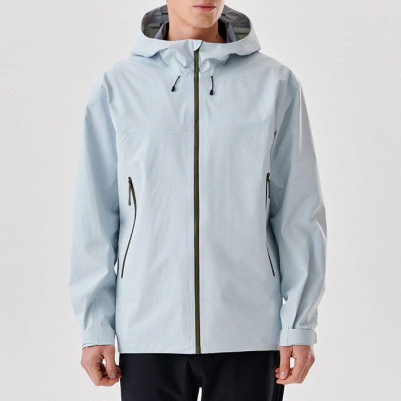 Качественная Брендовая Дизайнерская Мужская Тактическая куртка Hard Shell, осенняя, на молнии, водонепроницаемая, с капюшоном, для пеших прогулок, Сафари, пальто Изображение 4