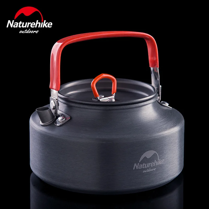 Походная Посуда Naturehike 1.1Л 1.45 Л Портативный Чайник Для Воды Походная Посуда для Пикника На открытом Воздухе Твердый Глиноземный Чайник NH17C020-H Изображение 4