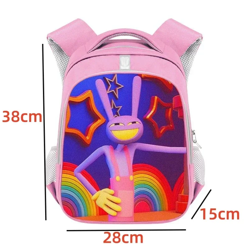 Рюкзак с 3D принтом The Amazing Digital Circus Bookbag Для детского сада, сумка для начальной школы, Детские рюкзаки Mochila, подарки на день рождения Изображение 5
