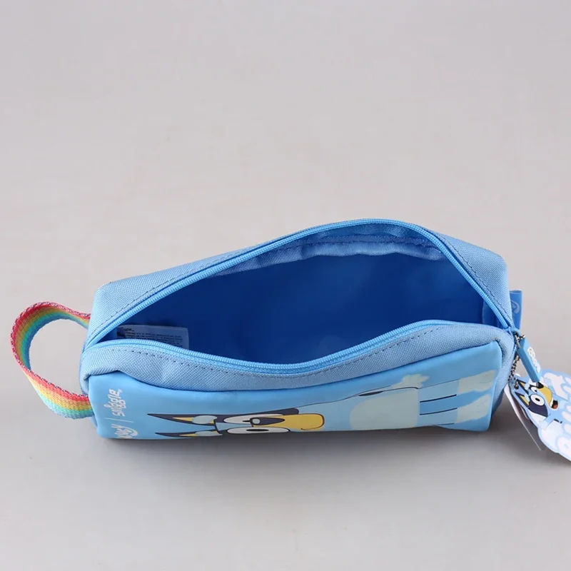 Сумка для канцелярских принадлежностей Moose Bluey, Маленькая плюшевая сумка для канцелярских принадлежностей, студенческая портативная сумка для карандашей большой емкости, сумка для обучения, брелок для ключей, подарок Изображение 3