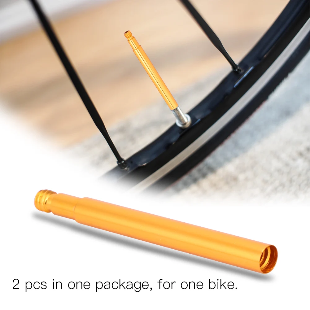 Удлинитель клапана Presta для велосипеда 2шт 60 мм Удлинитель клапанов для внутренних шин Изображение 1