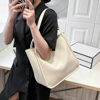 Трендовая женская сумка 2024 года, стильная и изысканная, простая сумка через плечо, большая вместительность, модная и универсальная сумка купить онлайн / Багаж и сумки ~ Manhattan-realt.ru 11